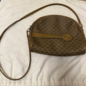 Gucci Brown Monogram Crossbody Bag